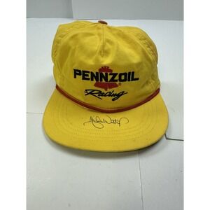 Vintage Pennzoil Michael Waltrip yellow Nascar racing hat